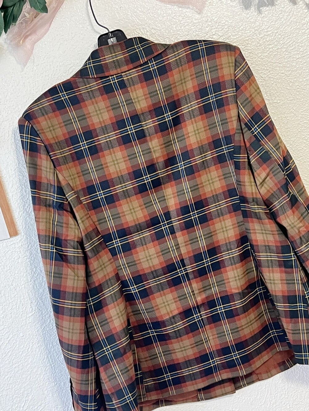 NWT Avec Les Filles Autumn Plaid Hourglass Blazer - Picture 10 of 14
